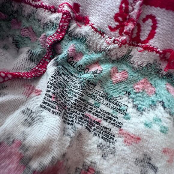 Cat & Jack Fair Isle Christmas Pajama Set - Size 8/10 - Picture 3 of 5